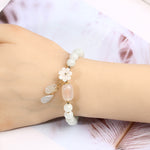 Natural White Jade Bracelet - Symbol of Luck