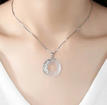 Dragon & Phoenix Couple Necklace - Obsidian & Opal Pendants for Protection