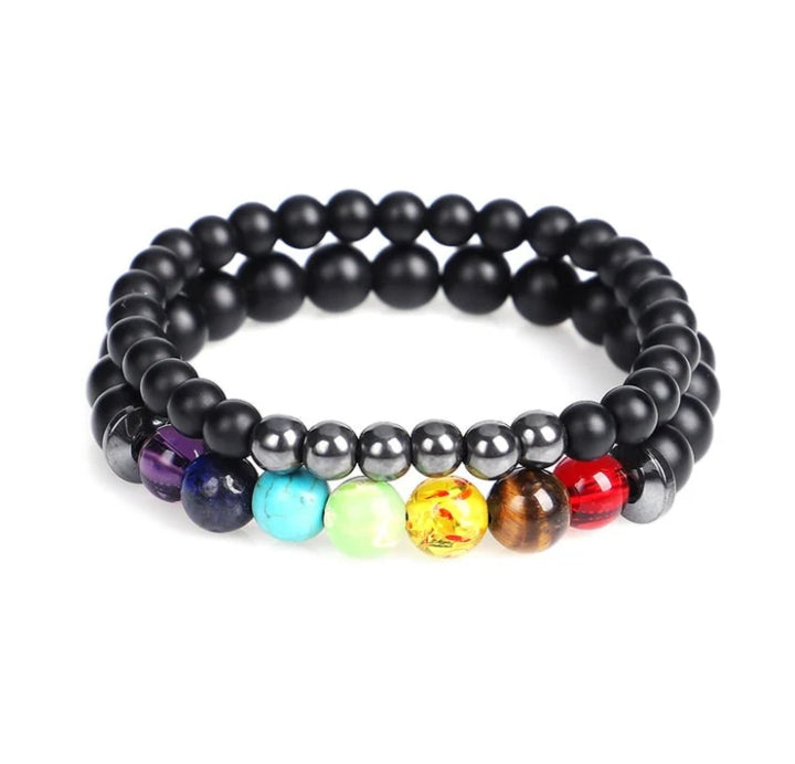 Hematite Chakra Bracelet Set - Inspire Wellness & Health