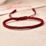 Tibetan Buddhist Knot Lucky Rope Bracelet-Belifi