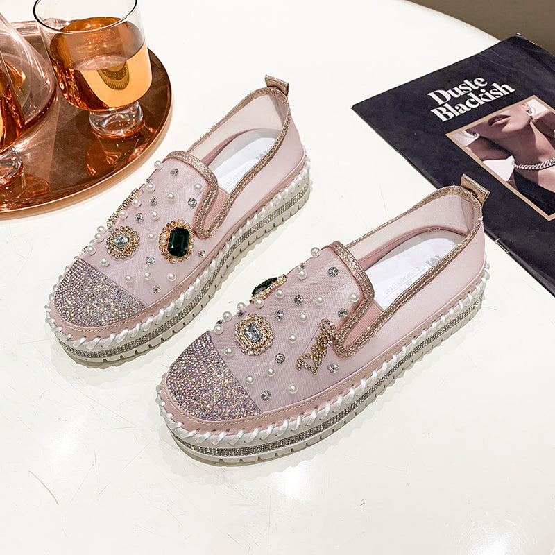 BelifiFlat Bottom ComfortableRhinestone Shoes