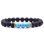 Grounding Lava Stone Bracelet - Calming & Grounding