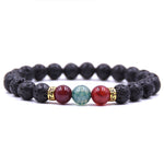 Grounding Lava Stone Bracelet - Calming & Grounding