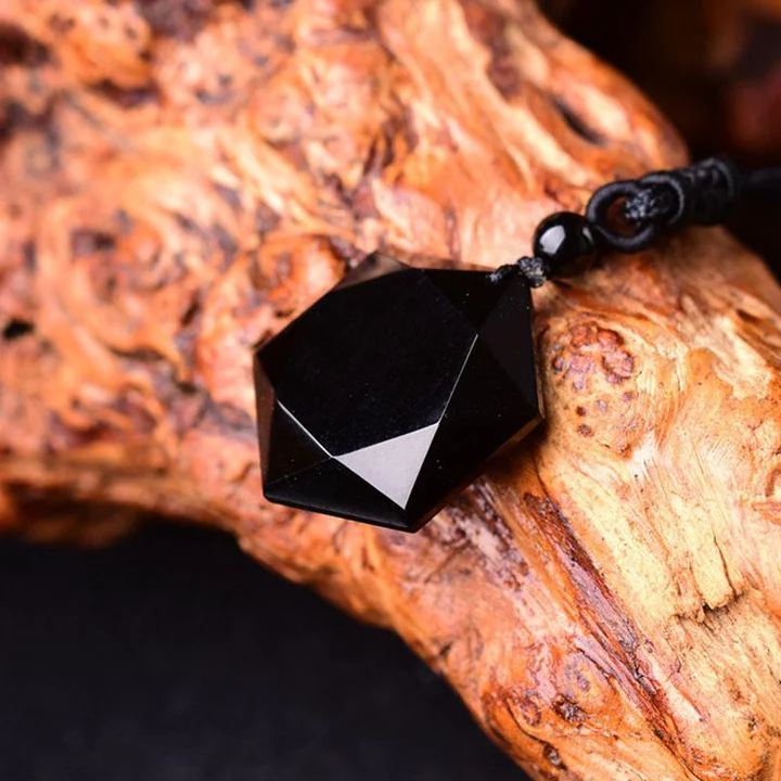 Belifi-Black Obsidian Talisman - Necklace for Protection