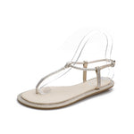 Belifi Flat Bottom Fashionable Minimalist Rhinestone Sandals