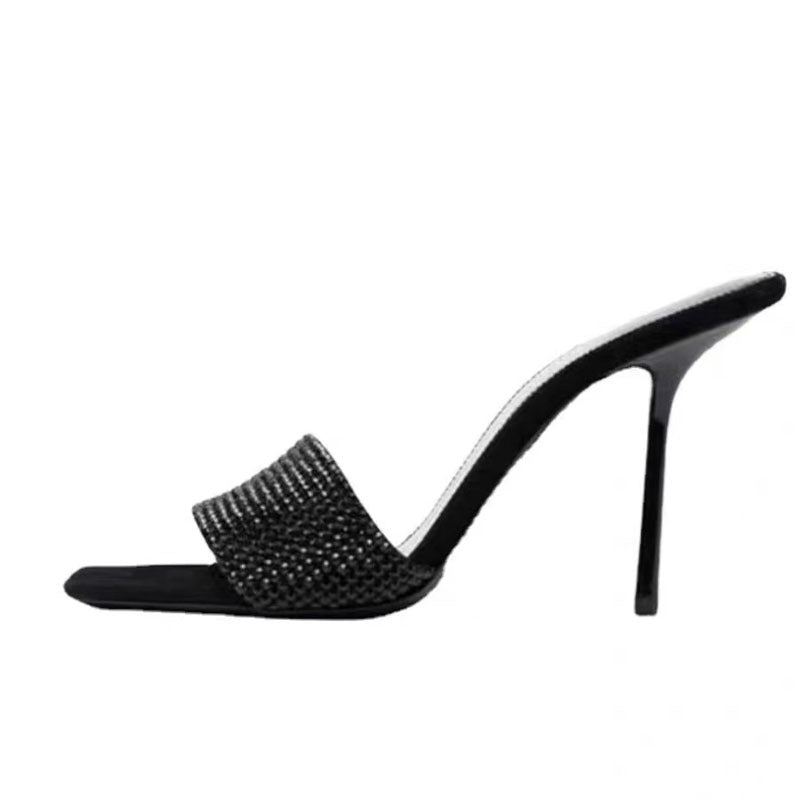 Belifi Stiletto Heels Square-toe Heels