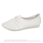 Belifi Autumn Women's Versatile Lace-up Small Leather Shoes