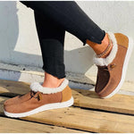 Belifi Winter Women's Casual Fleece-Lined Anti-slip Soft-Sole Cotton Shoes