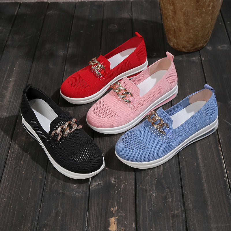 Belifi Women's Stylish Lightweight Flyknit Sports Casual Shoes