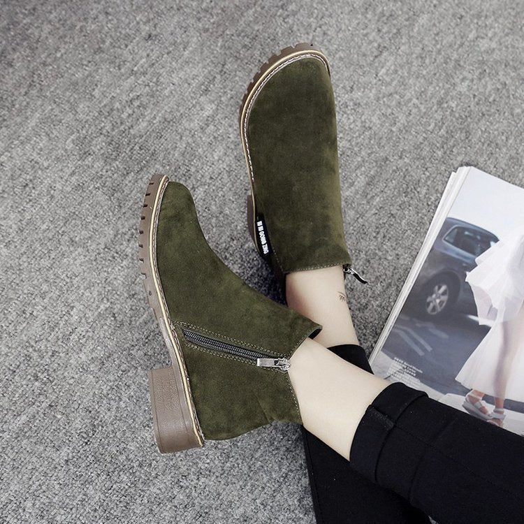 Belifi Comfortable Fashionable Low-heeled Cotton Women's Boots