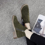 Belifi Comfortable Fashionable Low-heeled Cotton Women's Boots