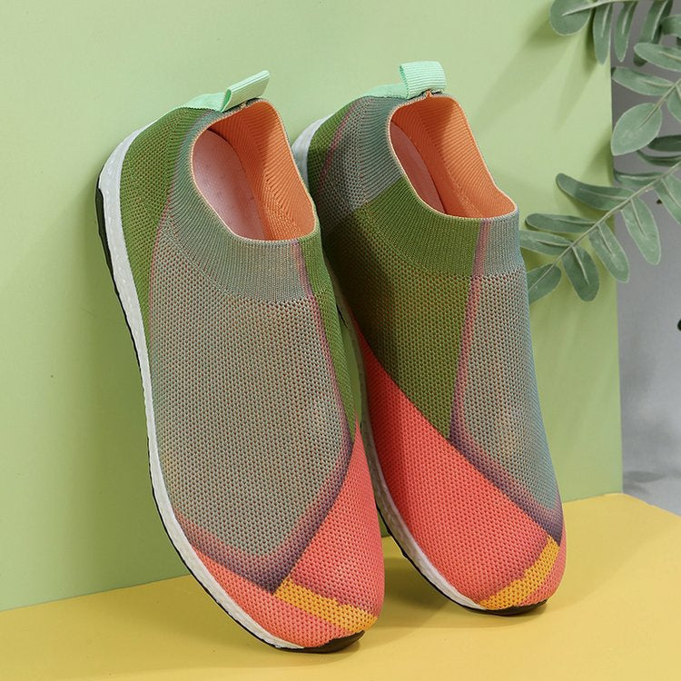 Belifi Women's Stylish Lightweight Flyknit Sports Casual Shoes