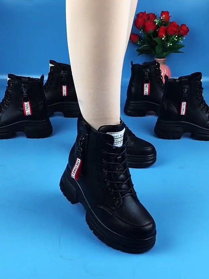 Belifi Women's Genuine Soft Leather Anti-slip Thick-Soled Warm Snow Boots