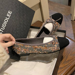 Belifi Flat-bottomed Round Bow Flat-bottomed Shoes
