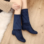 Belifi Women's Winter Fashionable Versatile Over-the-Knee Boots