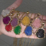 18K Gold Filled Laughing Buddha Jade Necklace - Luck Pendant Chain