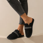 Belifi Winter Fleece-Lined Warm Comfortable Soft-Sole Cotton Shoes