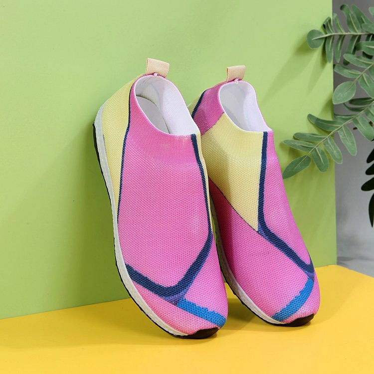 Belifi Women's Stylish Lightweight Flyknit Sports Casual Shoes