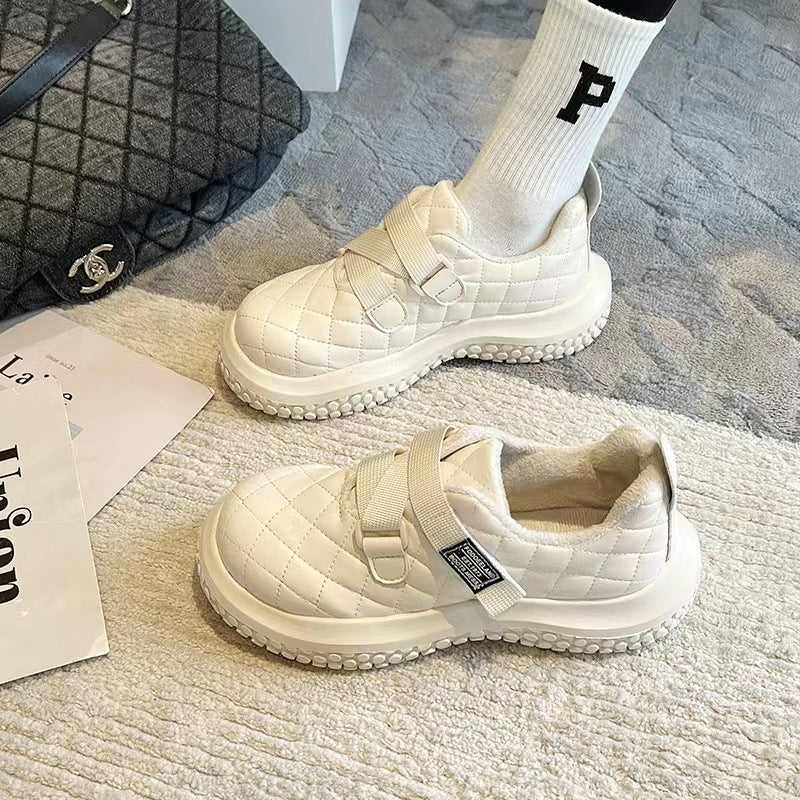 Belifi Winter Women's Waterproof Pea Slip-On Sports Shoes