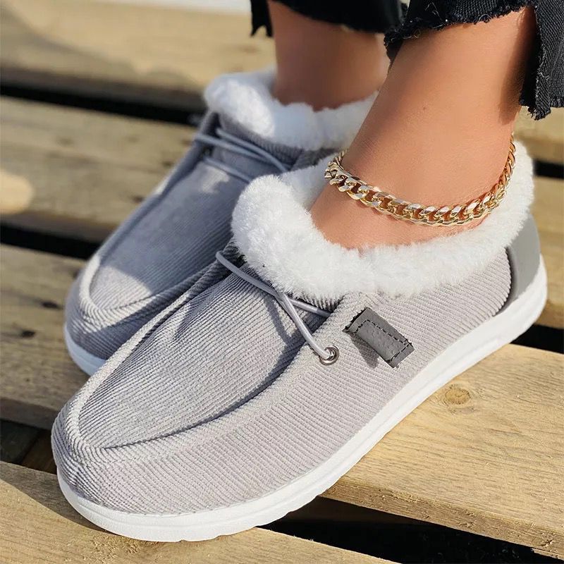 Belifi Winter Women's Casual Fleece-Lined Anti-slip Soft-Sole Cotton Shoes
