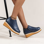 Belifi Women's Chelsea Boots with Thick Platform Wedge Heels