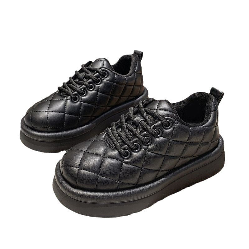 Belifi Warm Casual Versatile Anti-slip Thick-soled Diamond-patterned Snow Boots