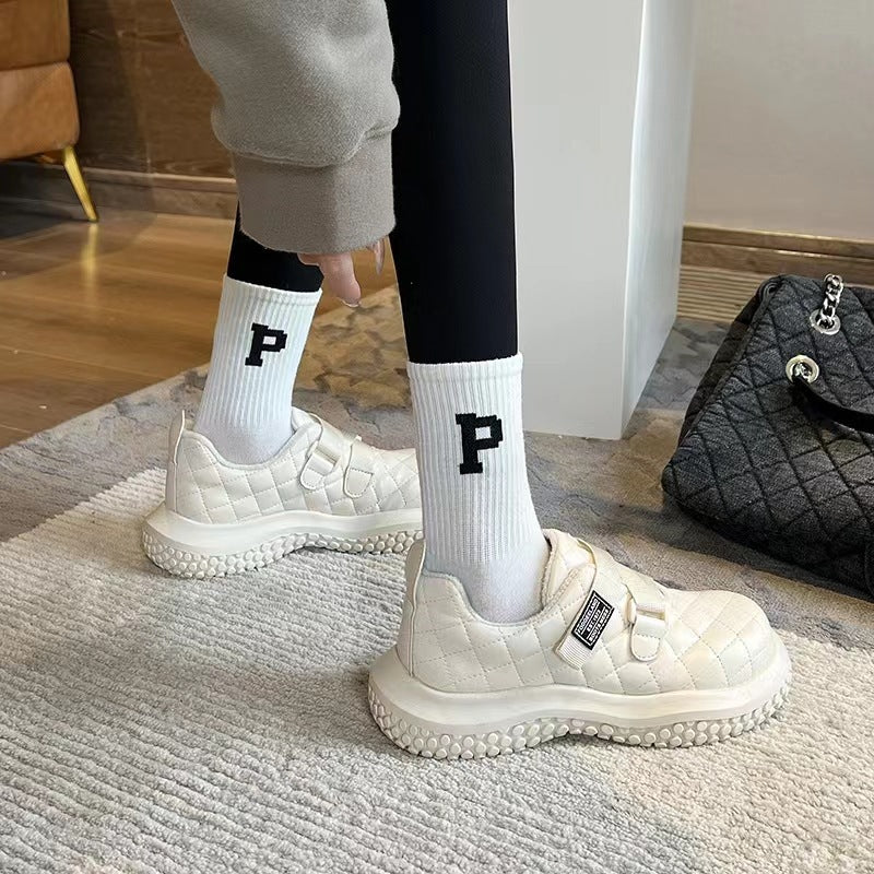 Belifi Winter Women's Waterproof Pea Slip-On Sports Shoes