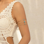 LABRADORITE GOLDEN OR SILVER BRACELET