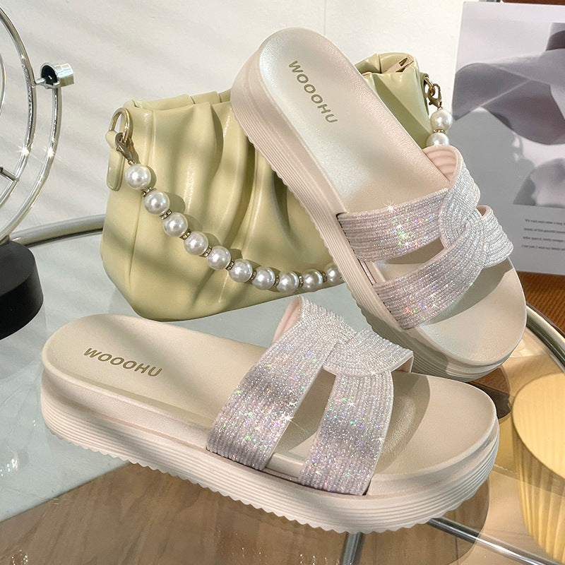 Belifi Thick Soled Fashionable Anti Slip Sandals