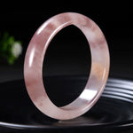 Buddha Stones Bangle Bracelet - Purple Jade for Happiness & Protection