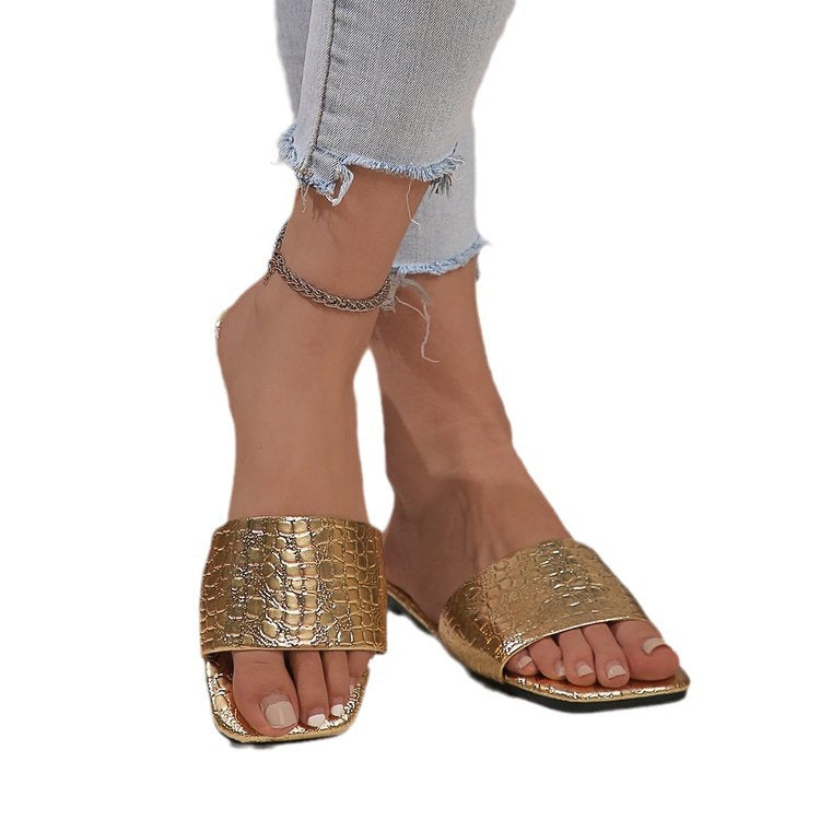 Belifi Pointed Toe Rhinestone Open-Toe Heels