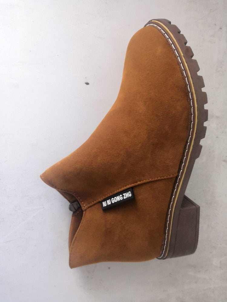 Belifi Comfortable Fashionable Low-heeled Cotton Women's Boots