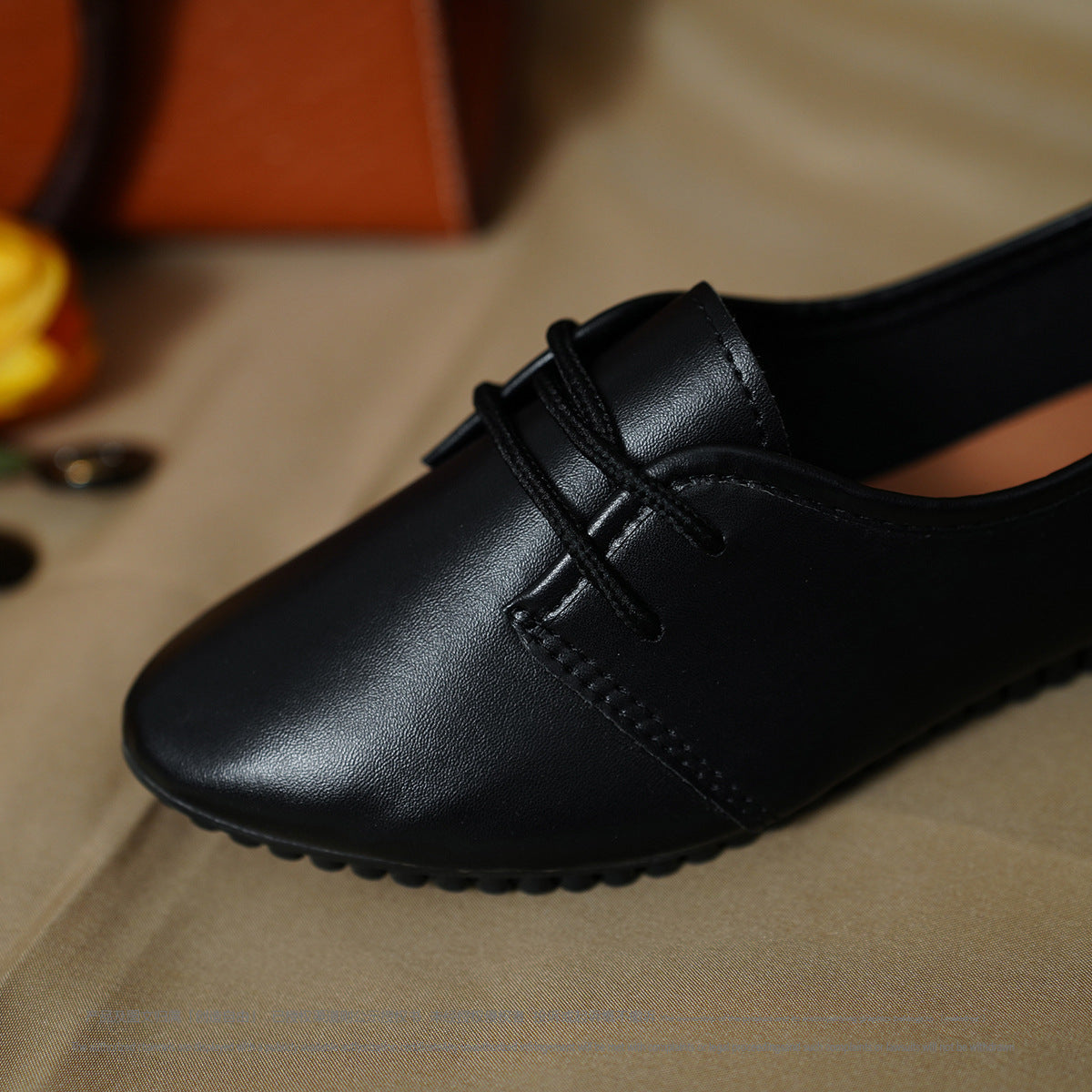 Belifi Autumn Women's Versatile Lace-up Small Leather Shoes