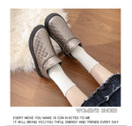 Belifi Winter Women's Fashionable Thick-Soled Anti-slip Snow Boots