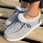 Belifi Winter Women's Casual Fleece-Lined Anti-slip Soft-Sole Cotton Shoes