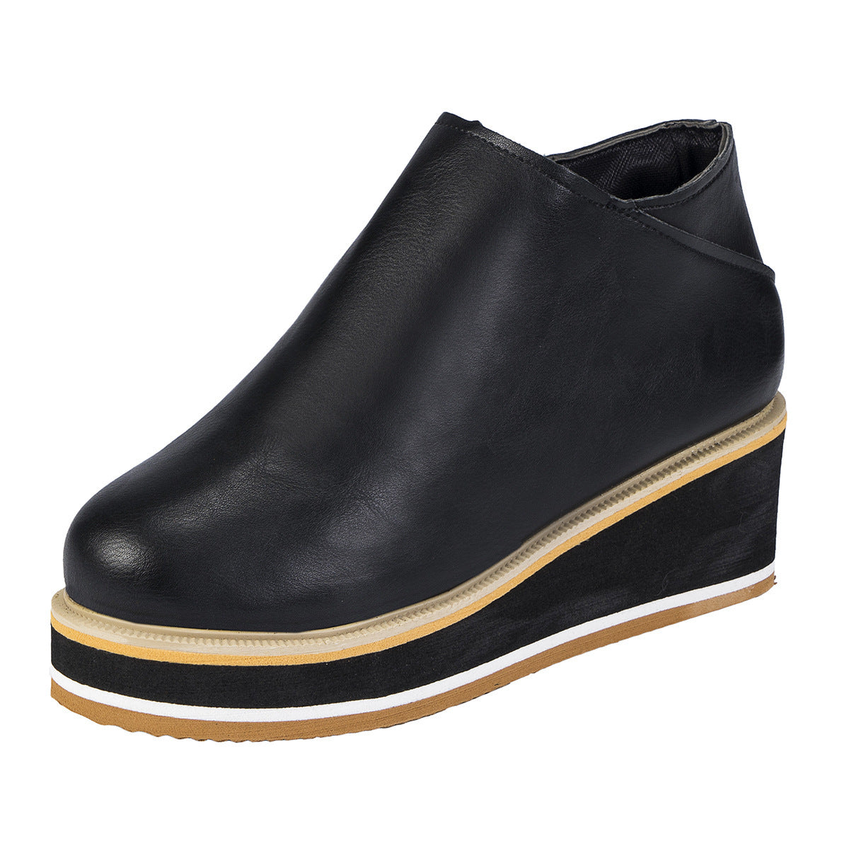 Belifi Women's Chelsea Boots with Thick Platform Wedge Heels