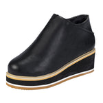 Belifi Women's Chelsea Boots with Thick Platform Wedge Heels