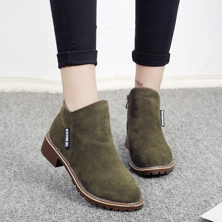 Belifi Comfortable Fashionable Low-heeled Cotton Women's Boots