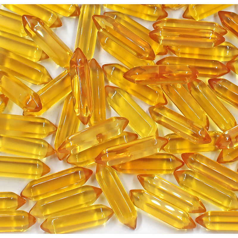 Crystal hexagonal column loose stone