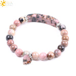 Natural Quartz Love Heart Bracelet for Emotional Healing