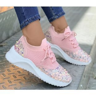 Belifi Autumn Women's Fashionable Comfortable Sequin Casual Sports Shoes