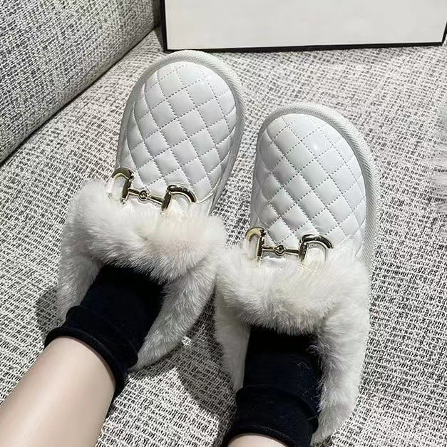 Belifi Winter Women's Comfortable and Warm Furry Cotton Shoes