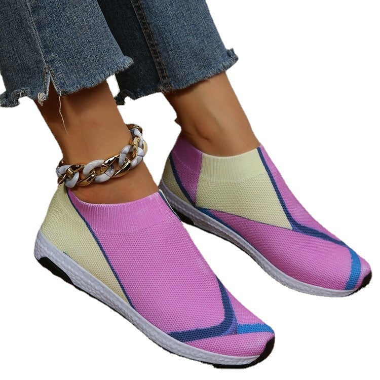 Belifi Women's Stylish Lightweight Flyknit Sports Casual Shoes