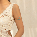 LABRADORITE GOLDEN OR SILVER BRACELET