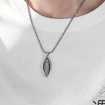 Tibetan Om Mani Padme Hum Necklace - Rotatable Protection Pendant