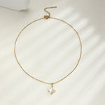 CRESCENT MOON RAW GEMSTONE NECKLACE