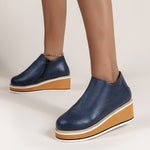 Belifi Women's Chelsea Boots with Thick Platform Wedge Heels