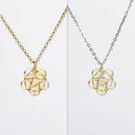 Belifi Moonstone Pentagram Necklace