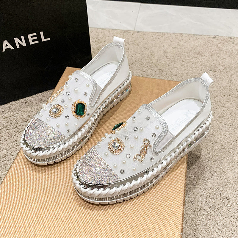 BelifiFlat Bottom ComfortableRhinestone Shoes