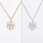 Belifi Moonstone Pentagram Necklace